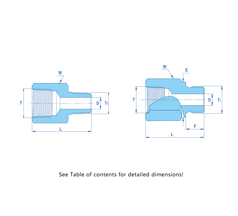 Instrument Pipe Fitting  Reducer Union