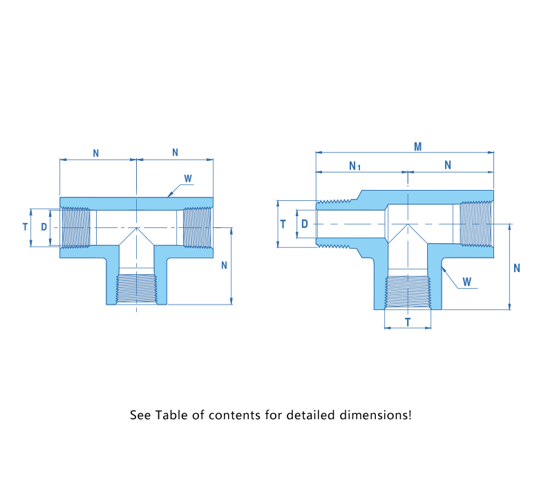 Instrument Pipe Fitting  Tee