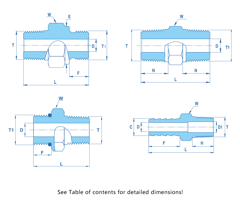 Instrument Pipe Fitting  Straight Coupling