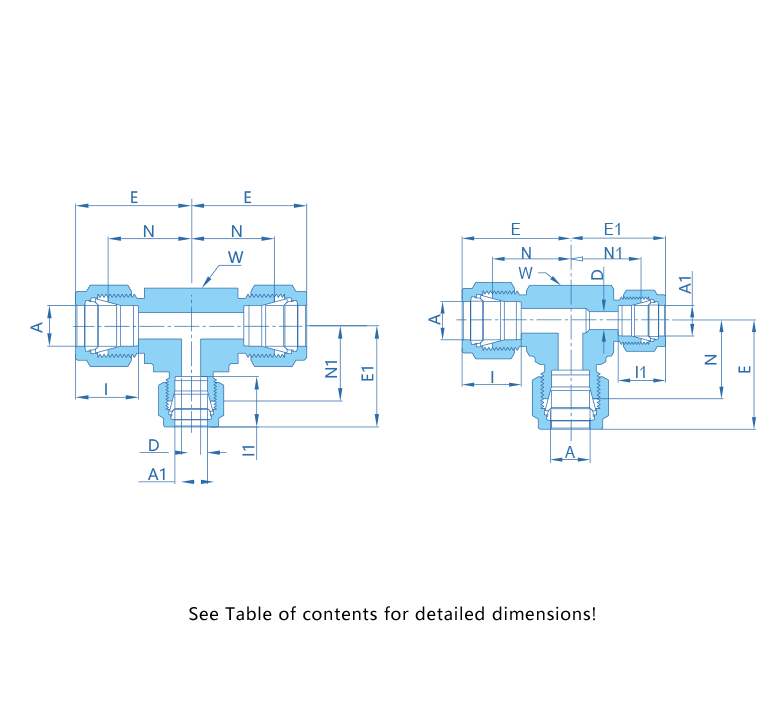 Tube Fitting Tee