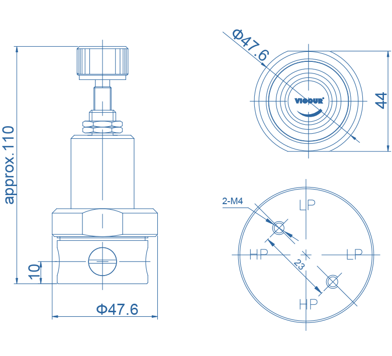 Hydrogen Pressure Regulators