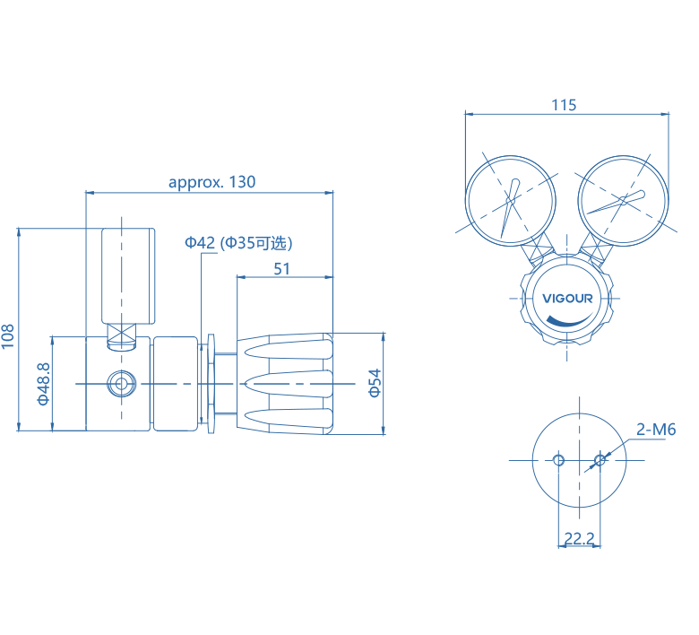 High Pressure Self-venting Regulators